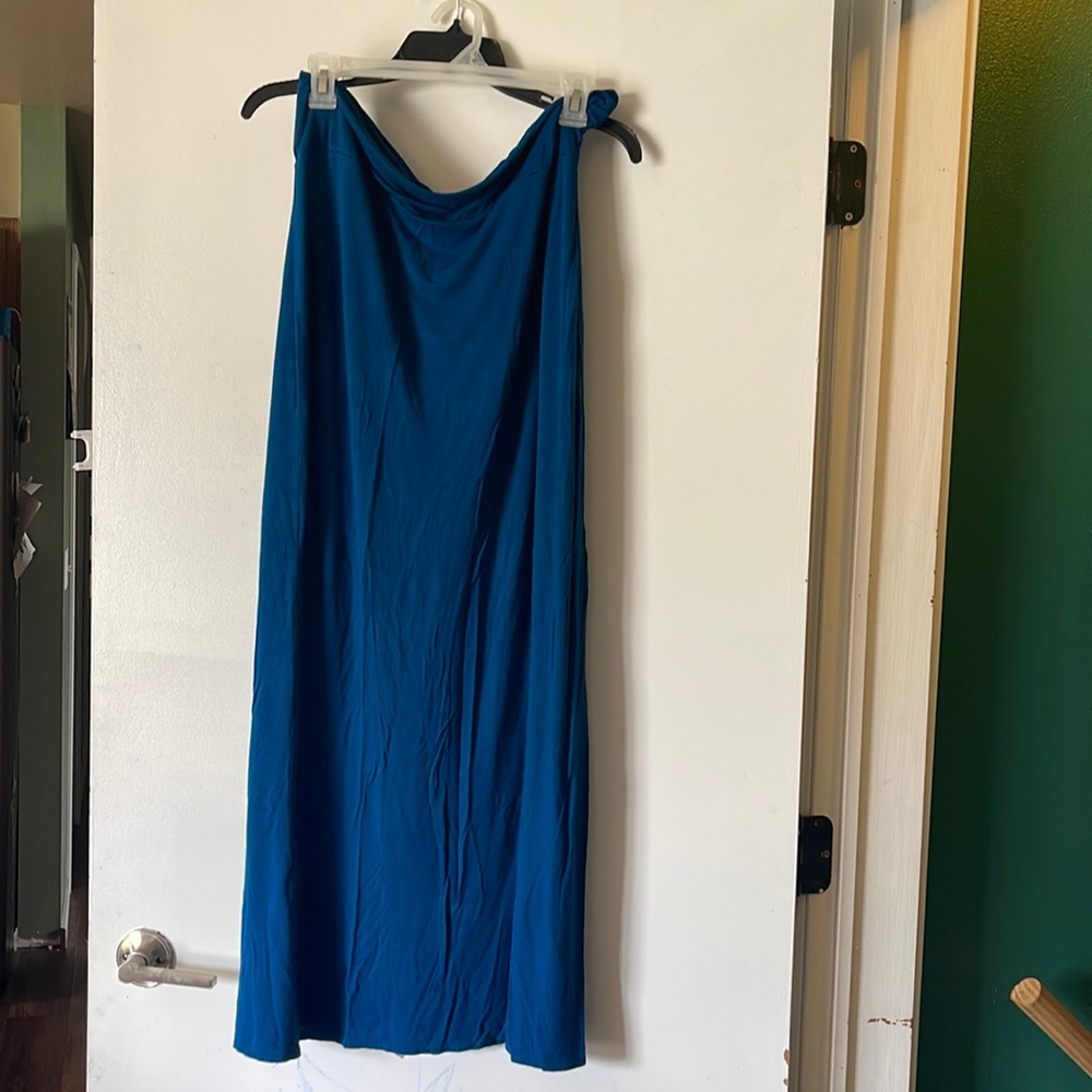 Dark blue maxi skirt